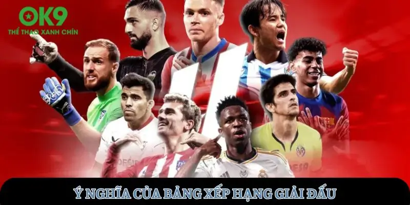 Ý nghĩa của bảng xếp hạng giải đấu